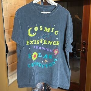 Urban Outfitters Ripple Tee Cosmic Existence Through Solar Connections Size XL